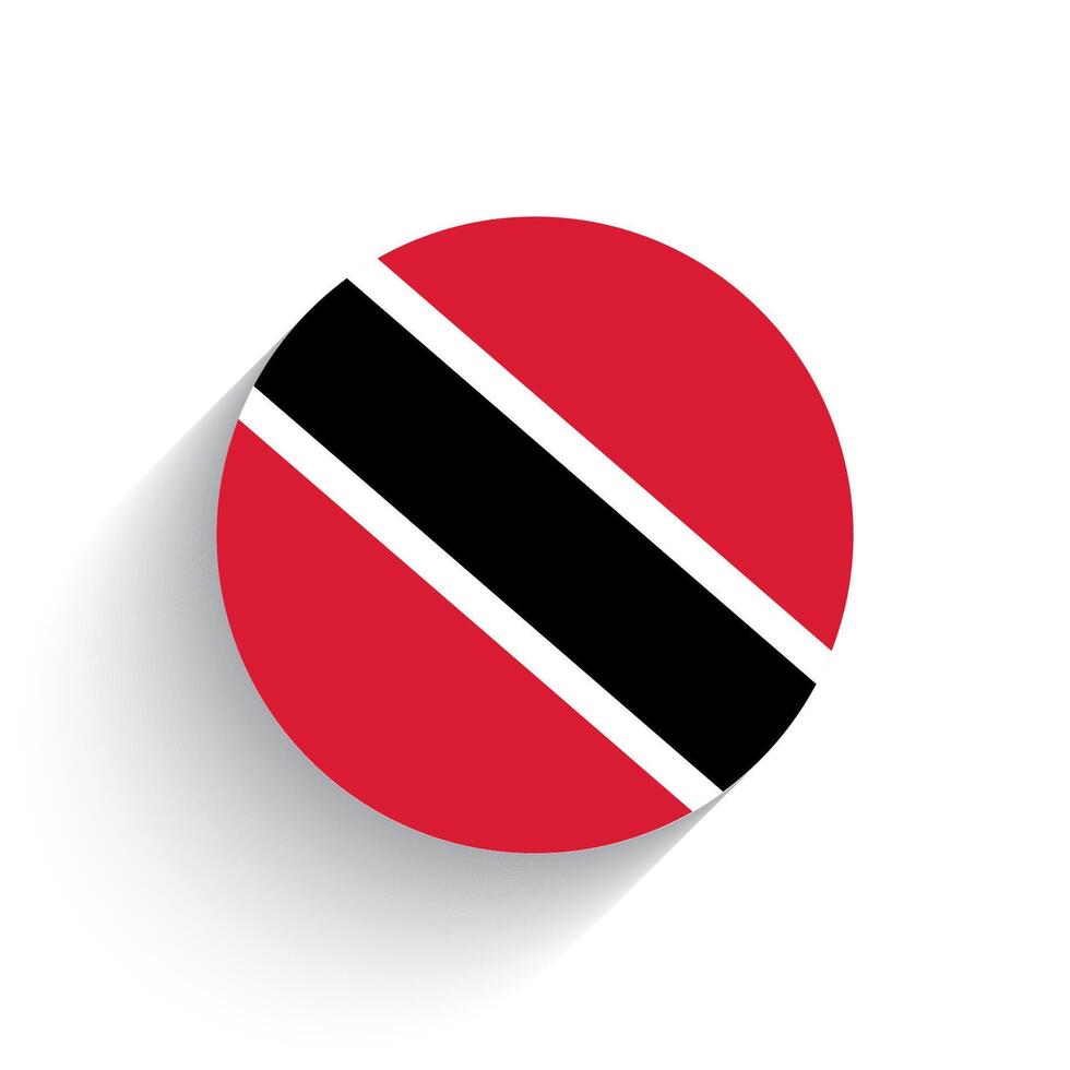 nationale drapeau de Trinidad et Tobago icône vecteur illustration isolé sur blanc Contexte.