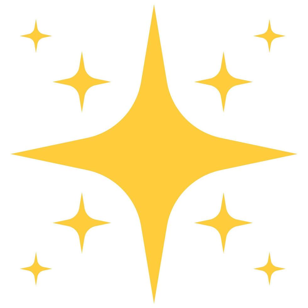 une ensemble de étoile icône isolé sur blanc Contexte. vecteur
