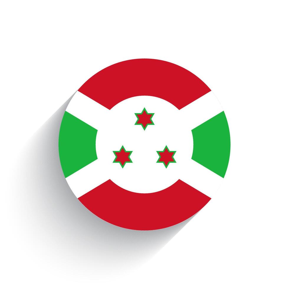 nationale drapeau de burundi icône vecteur illustration isolé sur blanc Contexte.