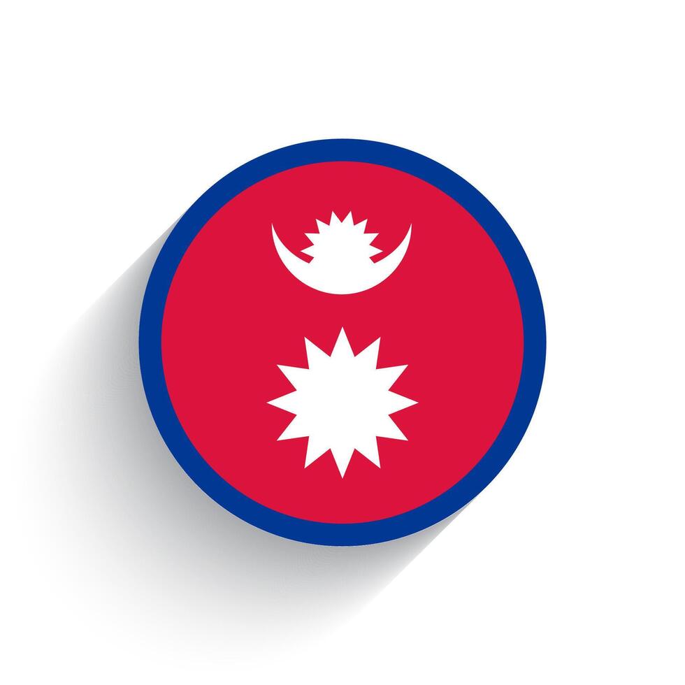 nationale drapeau de Népal icône vecteur illustration isolé sur blanc Contexte.