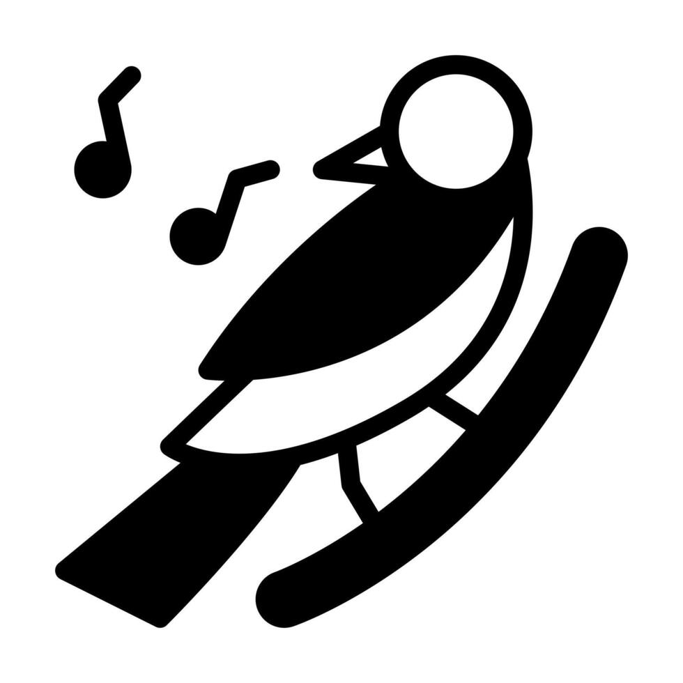 icône de glyphe d'oiseau vecteur
