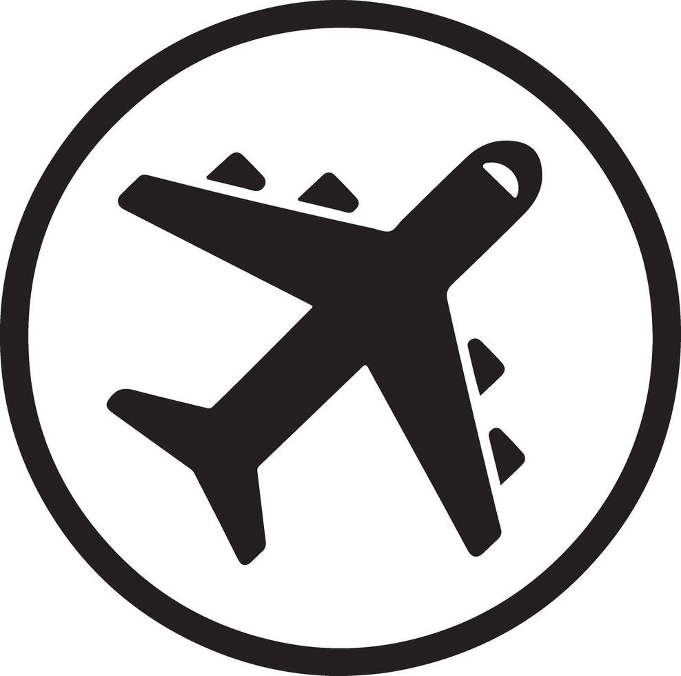 minimal compagnies aériennes logo avec Créatif forme icône, plat symbole vecteur
