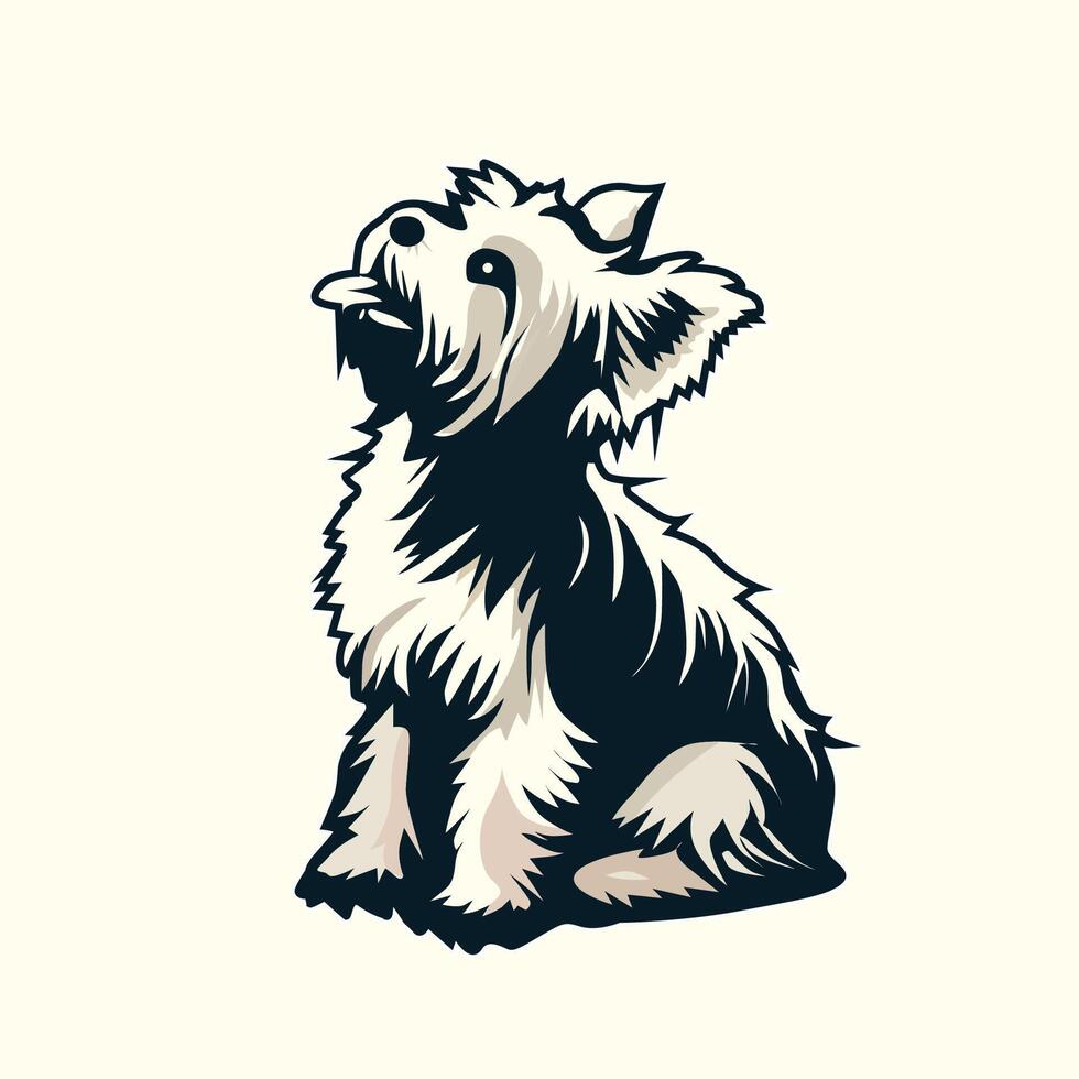 ai généré Yorkshire terrier chien illustration vecteur