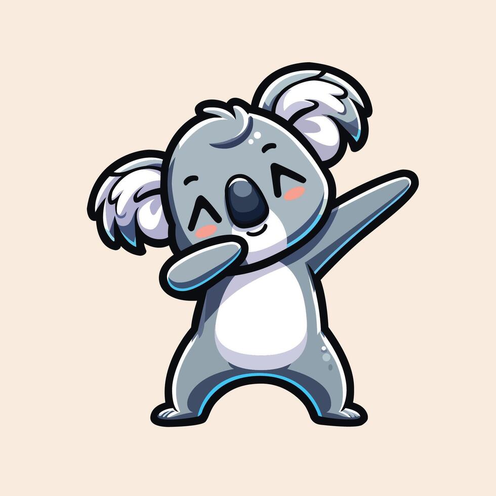 ai généré koala tamponner illustration vecteur