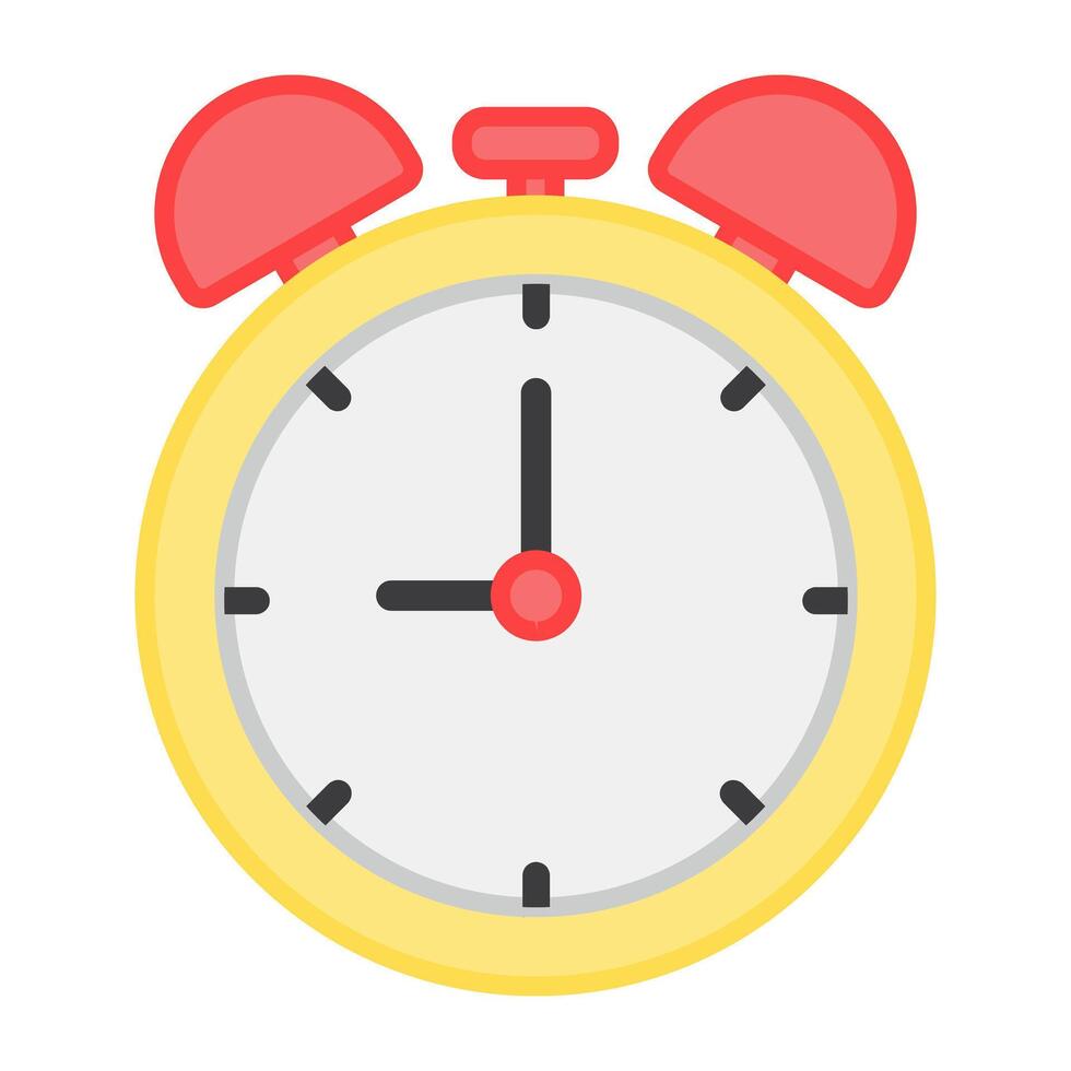 un modifiable conception icône de alarme l'horloge vecteur
