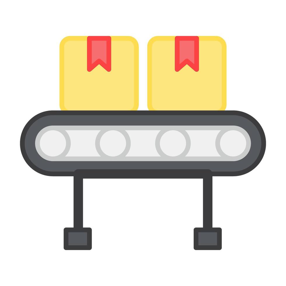 une plat conception, icône de convoyeur ceinture vecteur