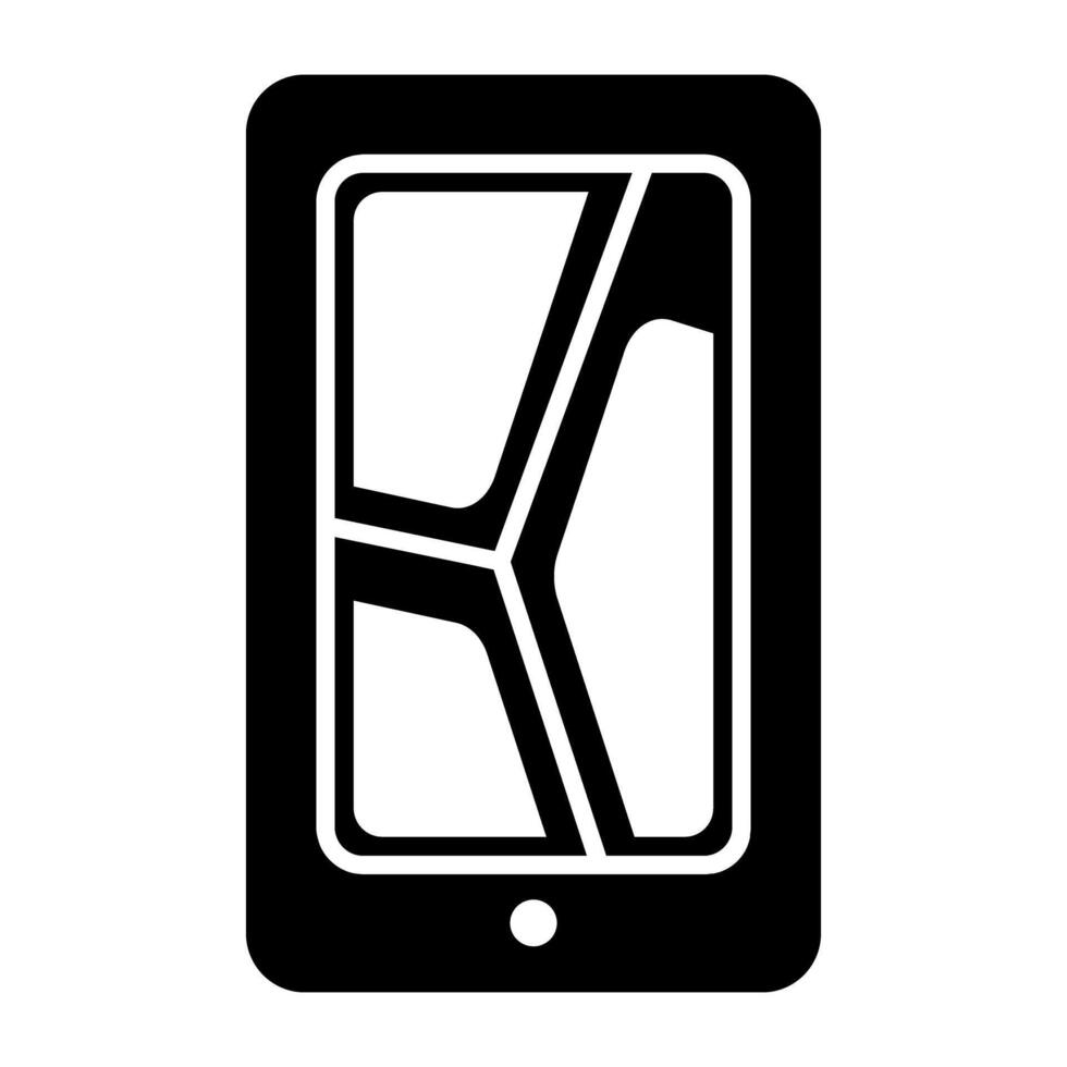 Créatif conception icône de mobile carte vecteur