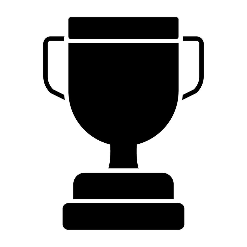 une conception d'icône de la coupe du trophée vecteur