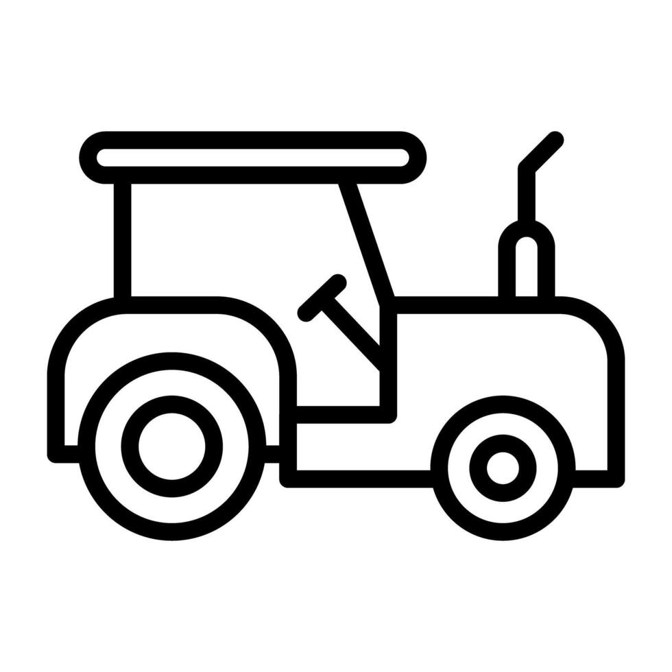 une unique conception vecteur de agronomie véhicule, terre tracteur