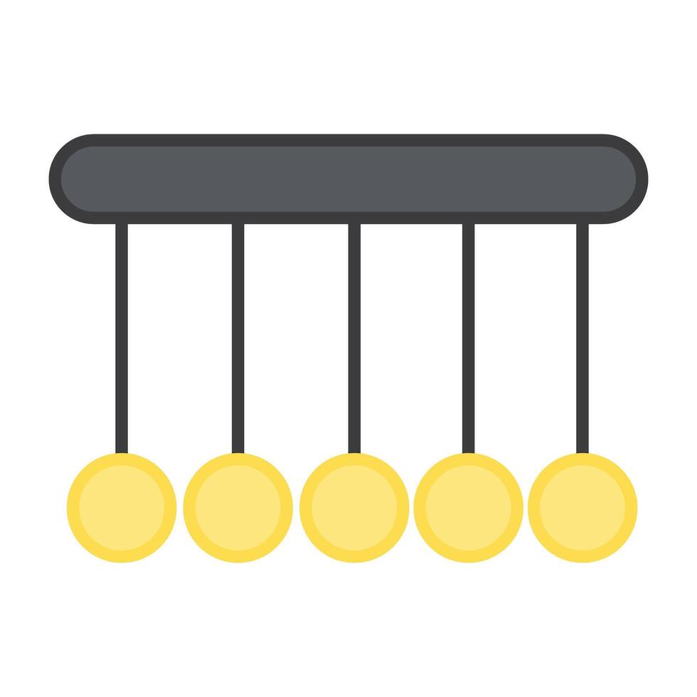 une plat conception, icône de pendule vecteur