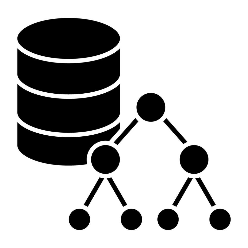 une plat conception, icône de base de données vecteur