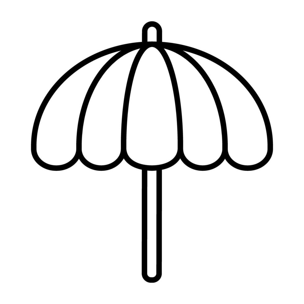 une parasol gadget, icône de parapluie vecteur