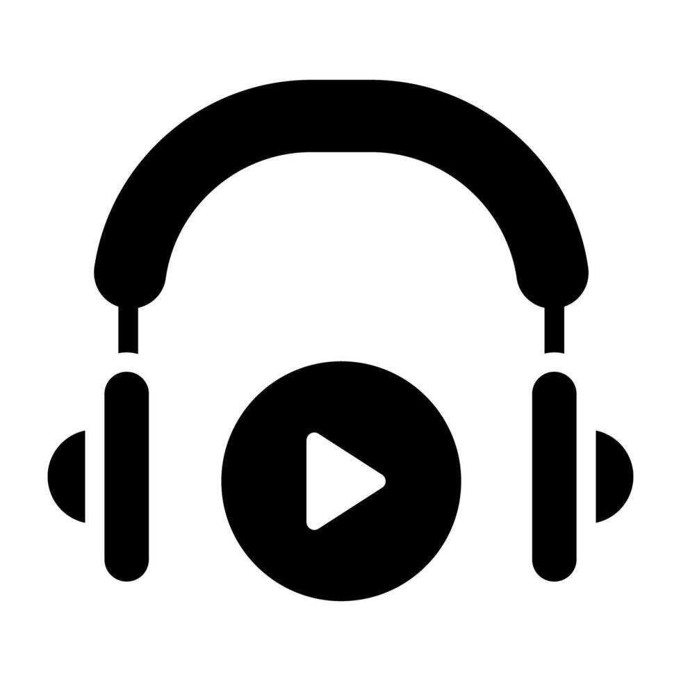 l'audio apprentissage icône dans moderne style vecteur