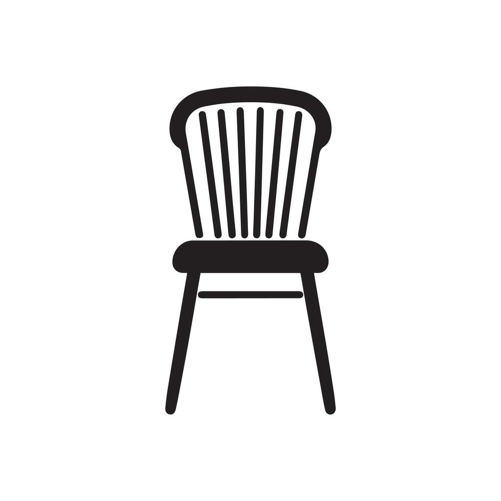 chaise icône. vecteur illustration. isolé sur blanc Contexte.