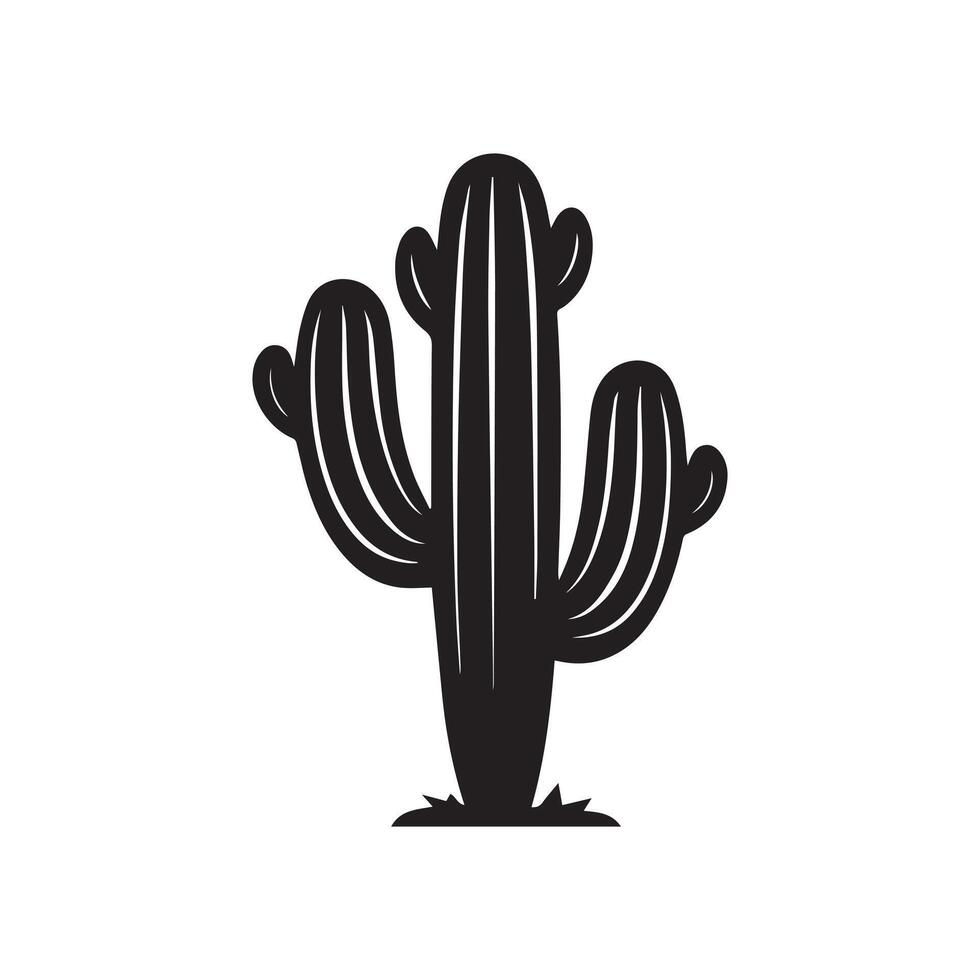 cactus arbre collection flore conception vecteur art.
