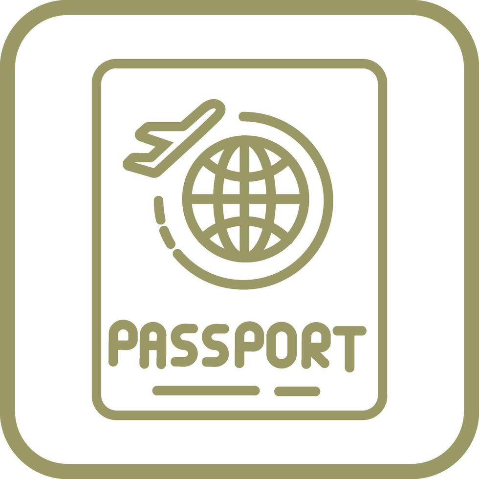 icône de vecteur de passeport