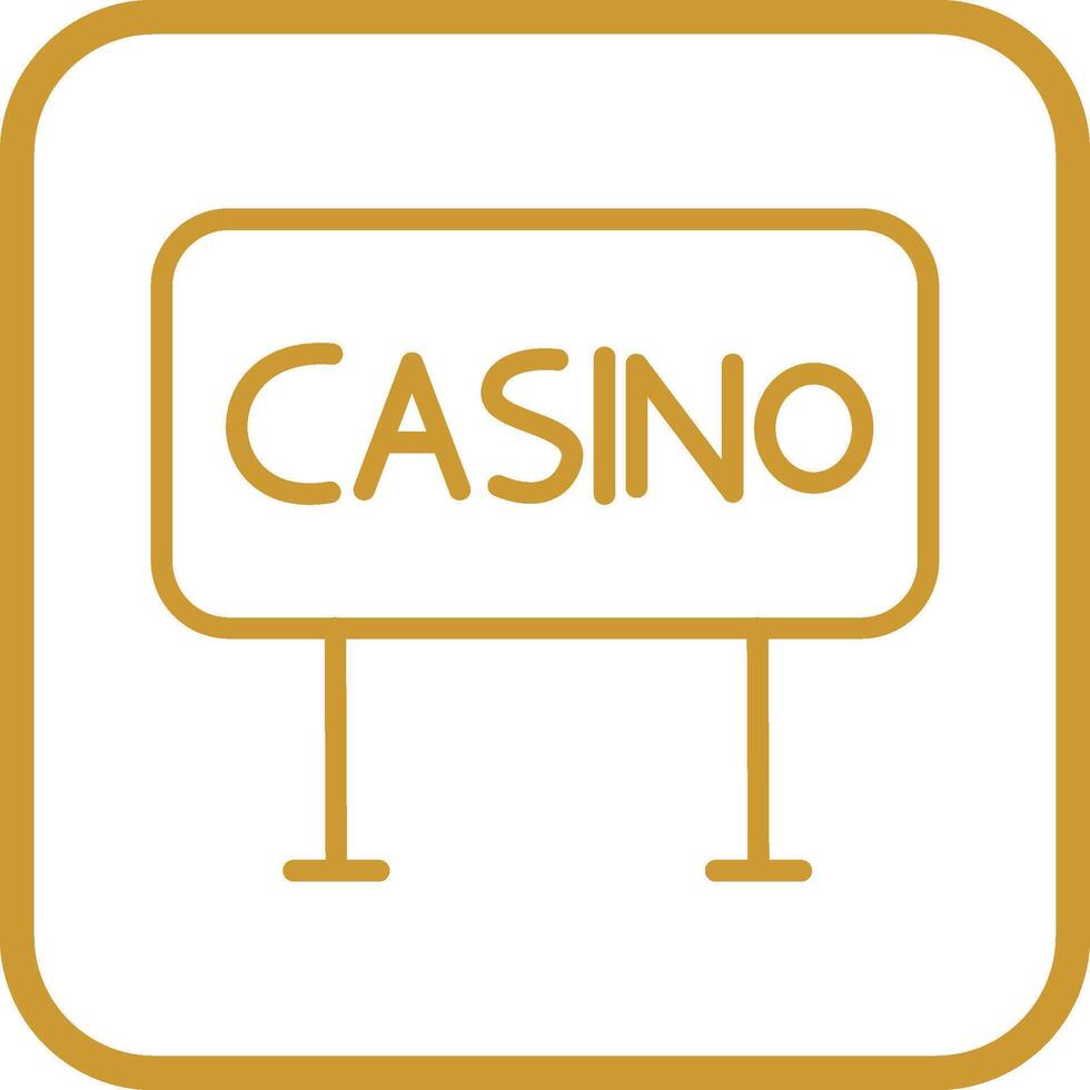 icône de vecteur de signe de casino