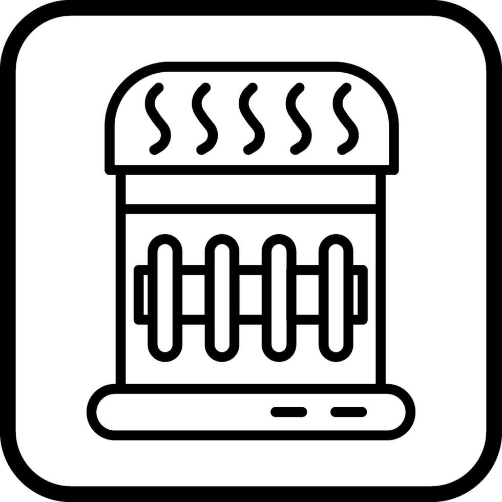 icône de vecteur de chauffage au gaz