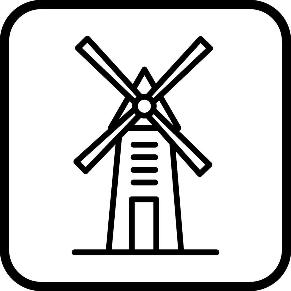 icône de vecteur de moulin à vent