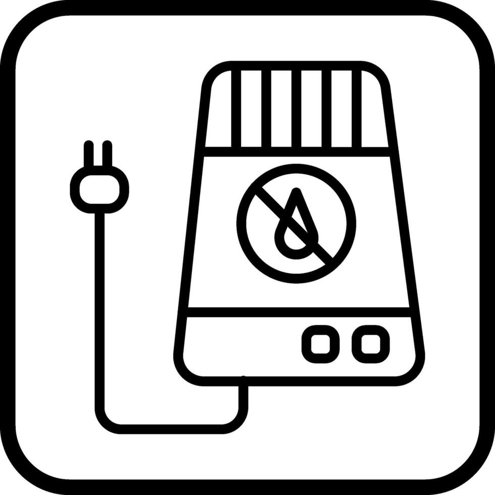 icône de vecteur de déshumidificateur d'air