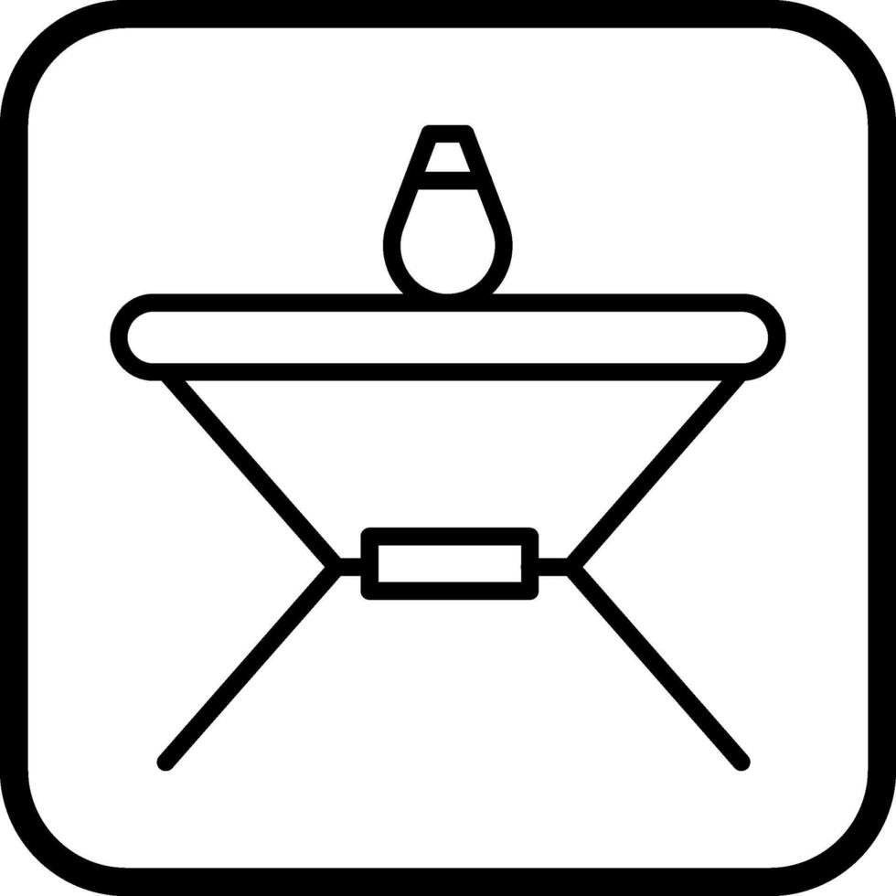 icône de vecteur de table de décoration