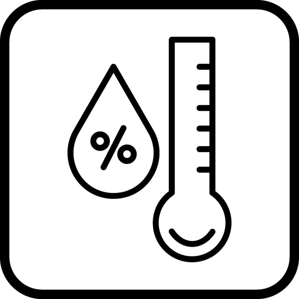 icône de vecteur d'humidité