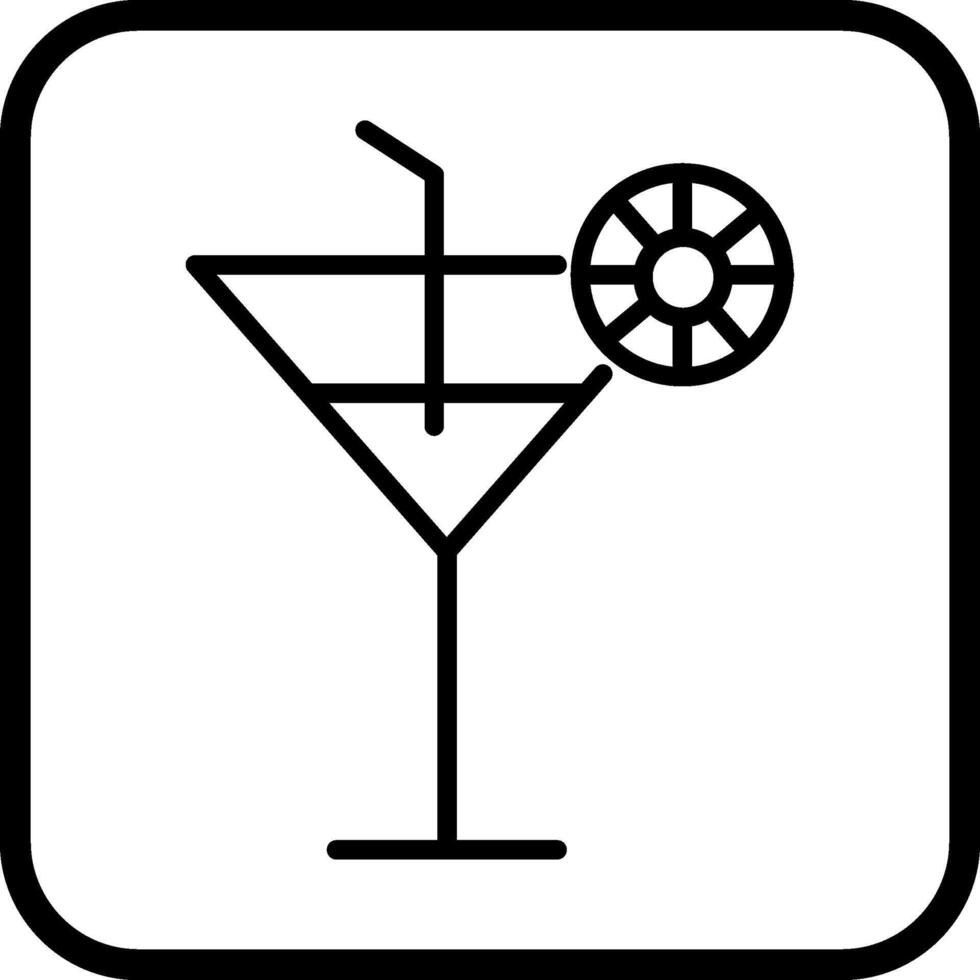 icône de vecteur de boisson cocktail