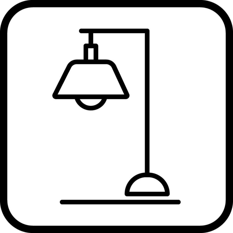 lampe, stand, vecteur, icône vecteur