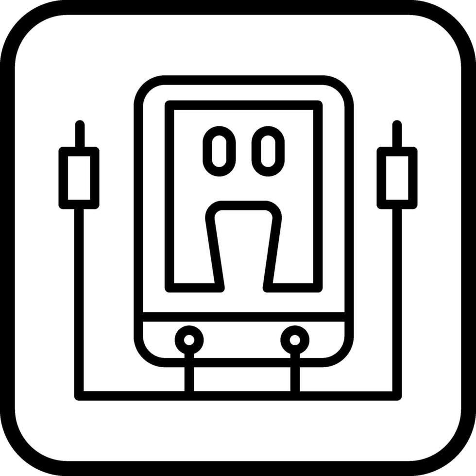 icône de vecteur de voltmètre