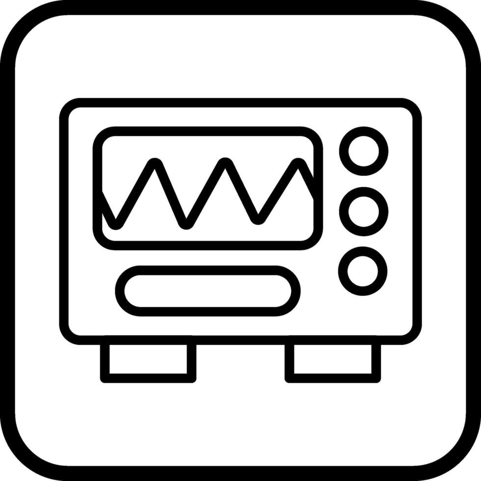 icône de vecteur d'oscilloscope