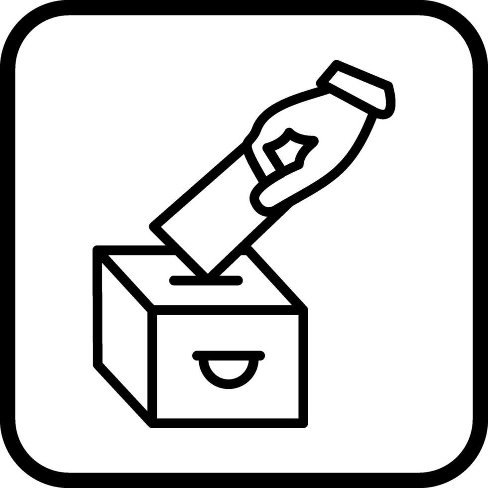 icône de vecteur de vote de casting