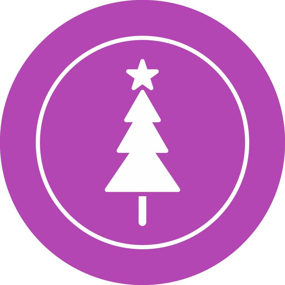 icône de vecteur d'arbre de Noël