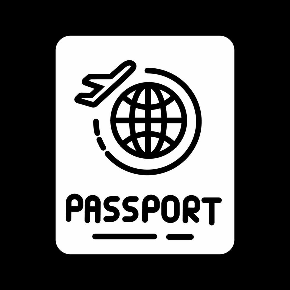 icône de vecteur de passeport