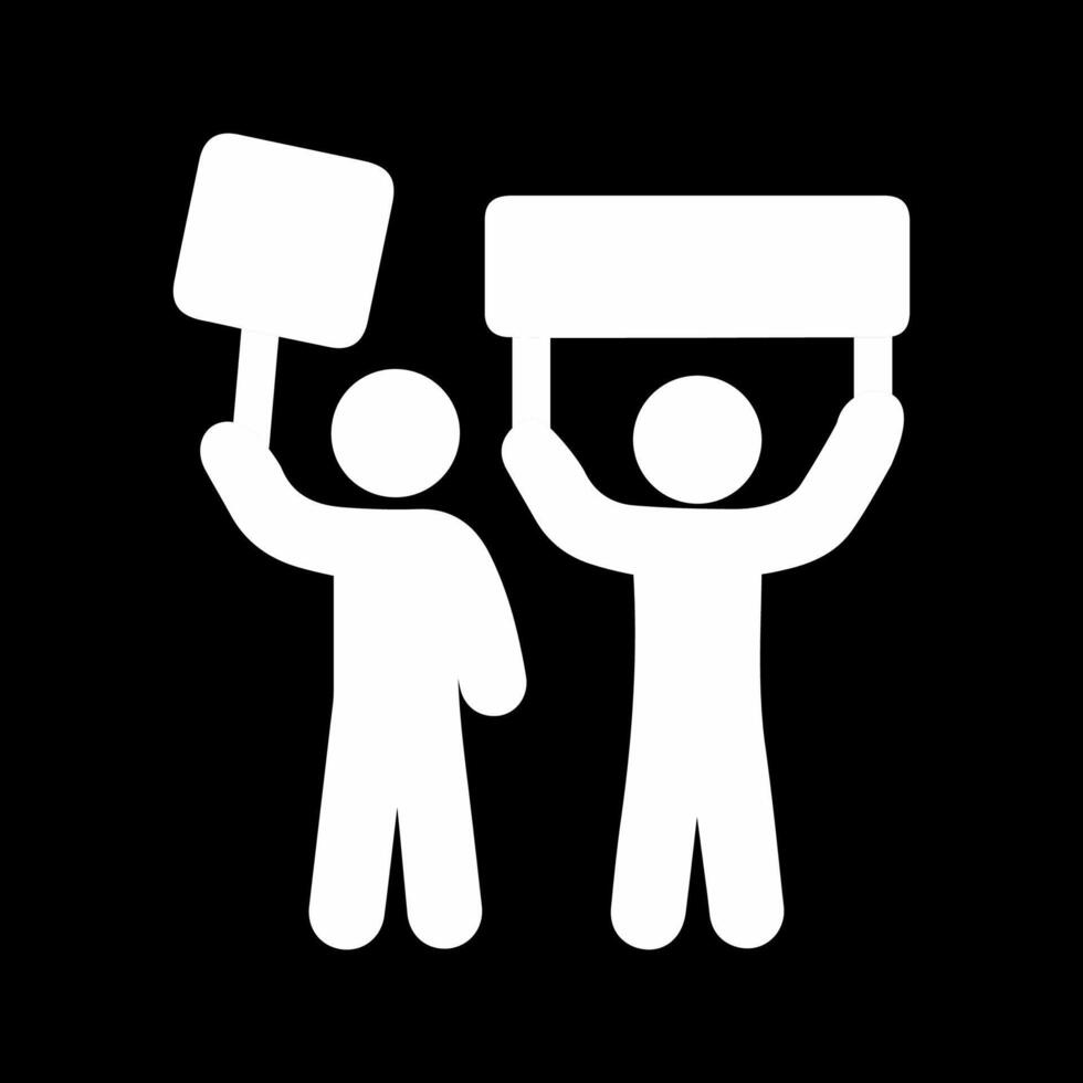 icône de vecteur de manifestant