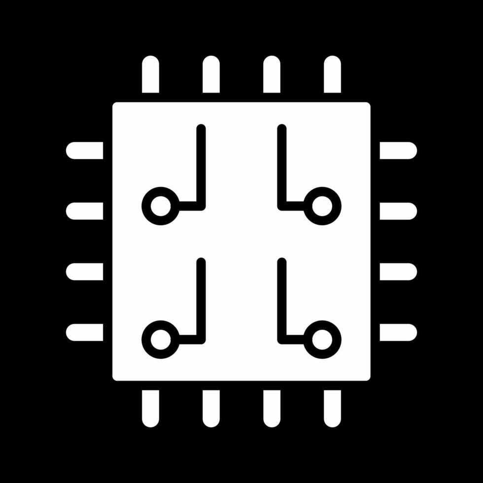 icône de vecteur de puce