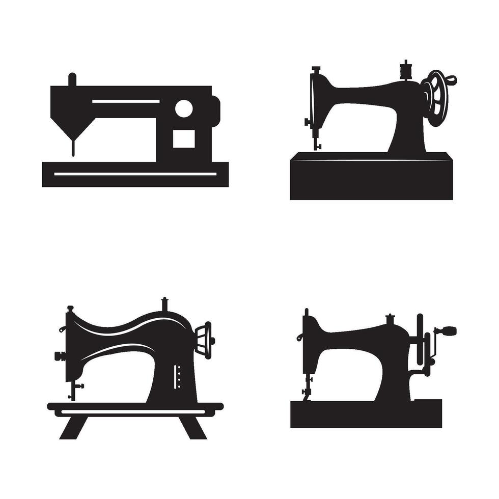 couture machine icône logo vecteur conception modèle