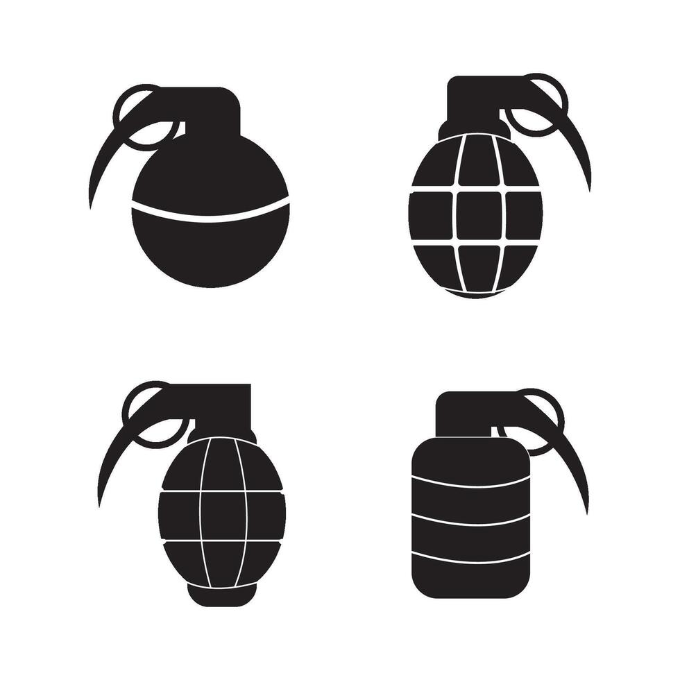 grenades icône logo vecteur conception modèle