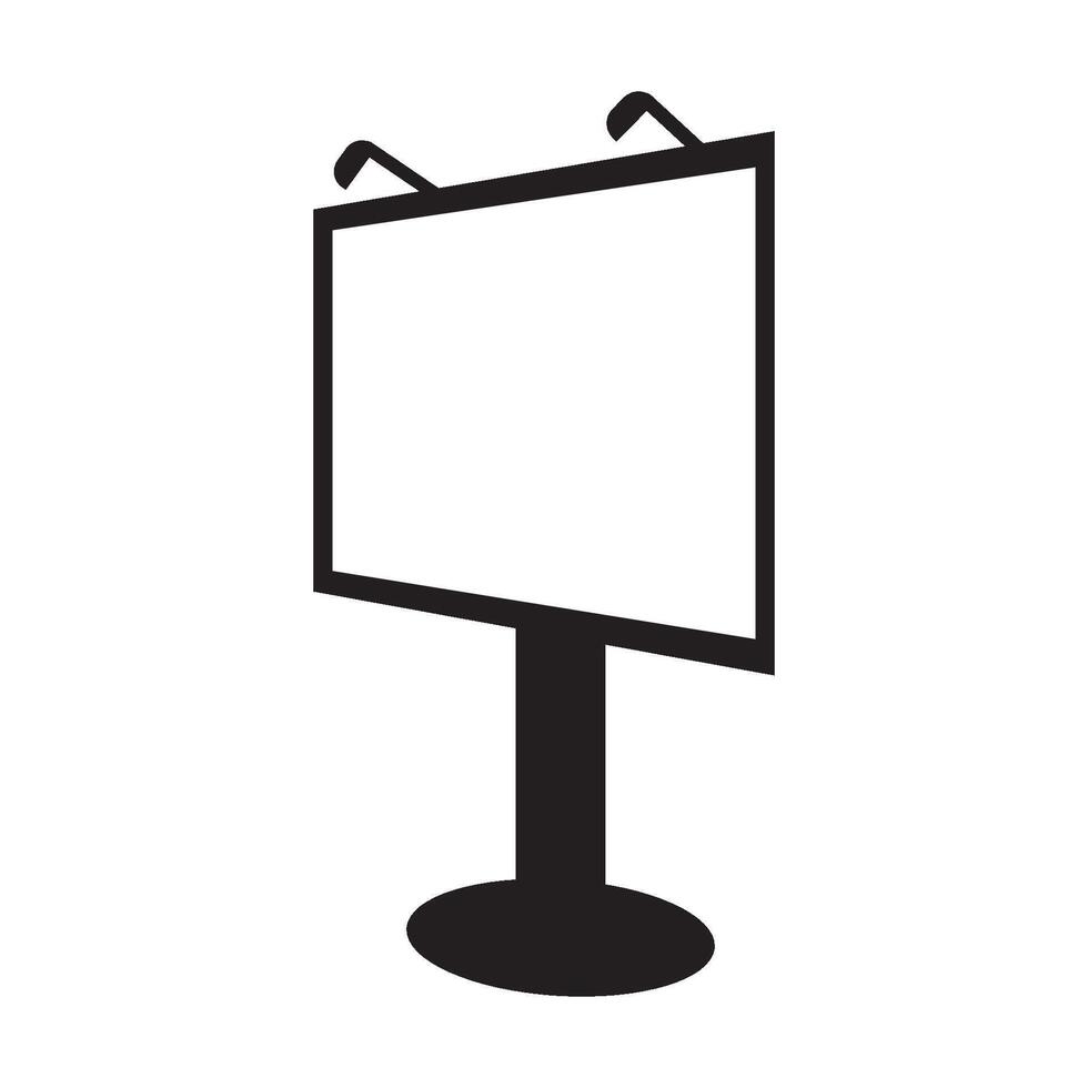 panneau d'affichage icône logo vecteur conception modèle