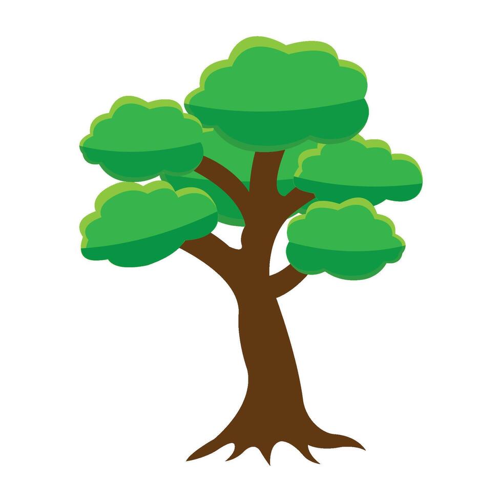 arbre icône logo vecteur conception modèle