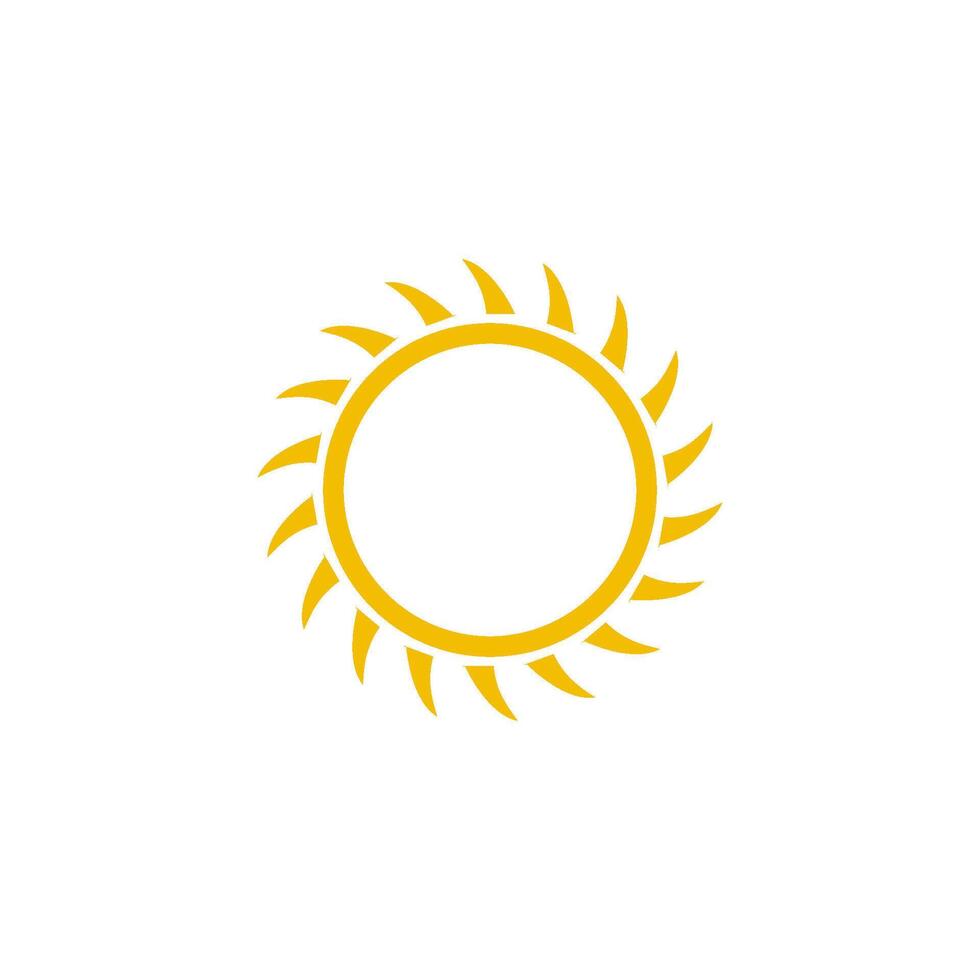 Soleil icône vecteur conception modèle