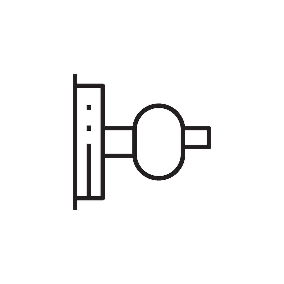 porte manipuler icône vecteur conception modèle