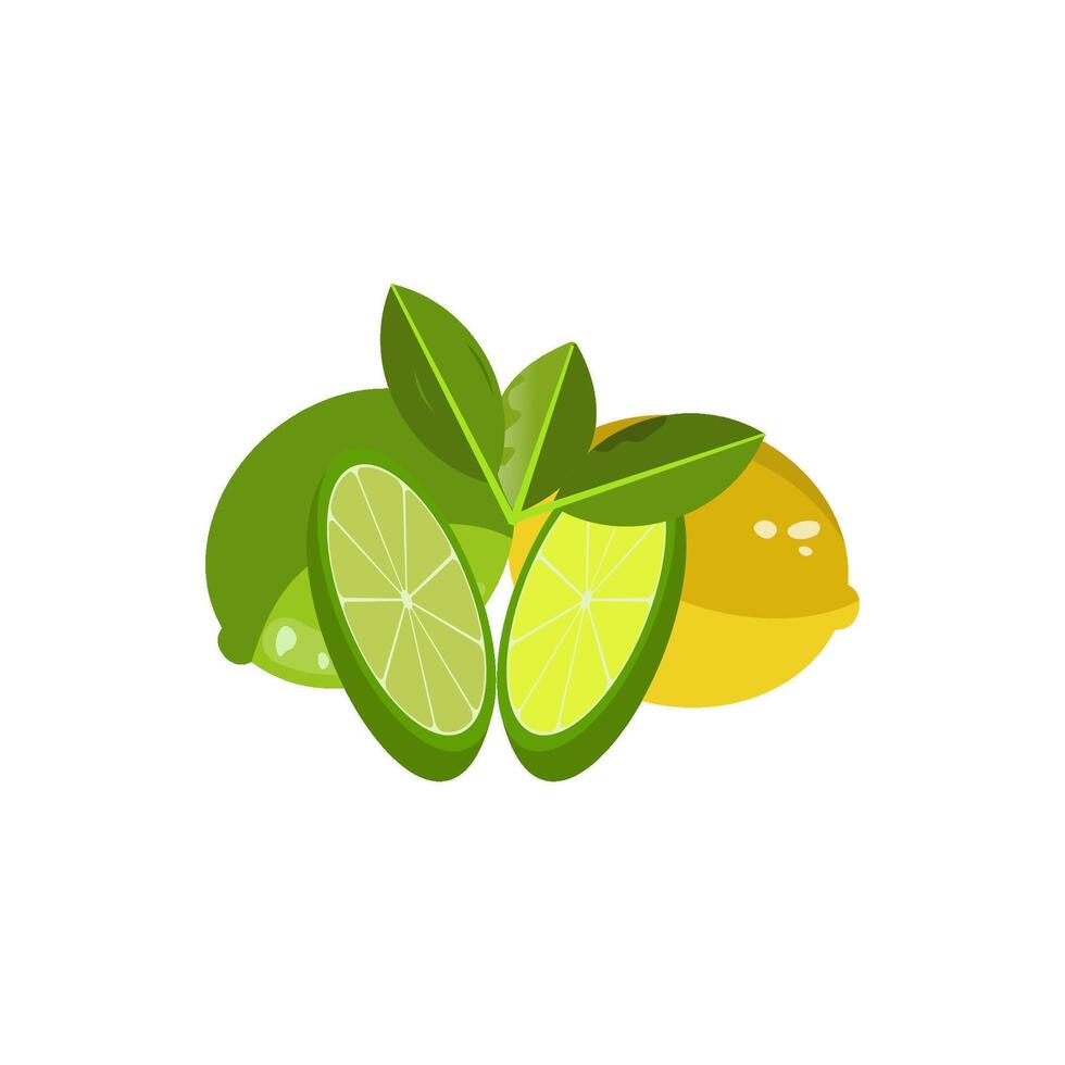citron vert icône vecteur conception modèles