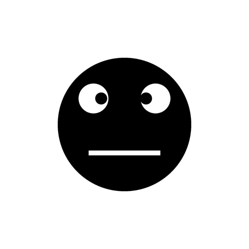emoji stupide de sourire icône vecteur conception modèle