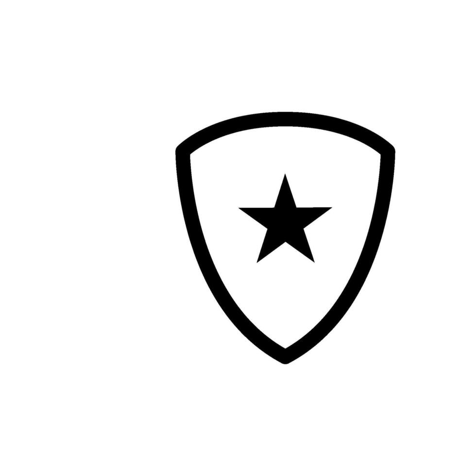 étoile bouclier icône vecteur conception modèle