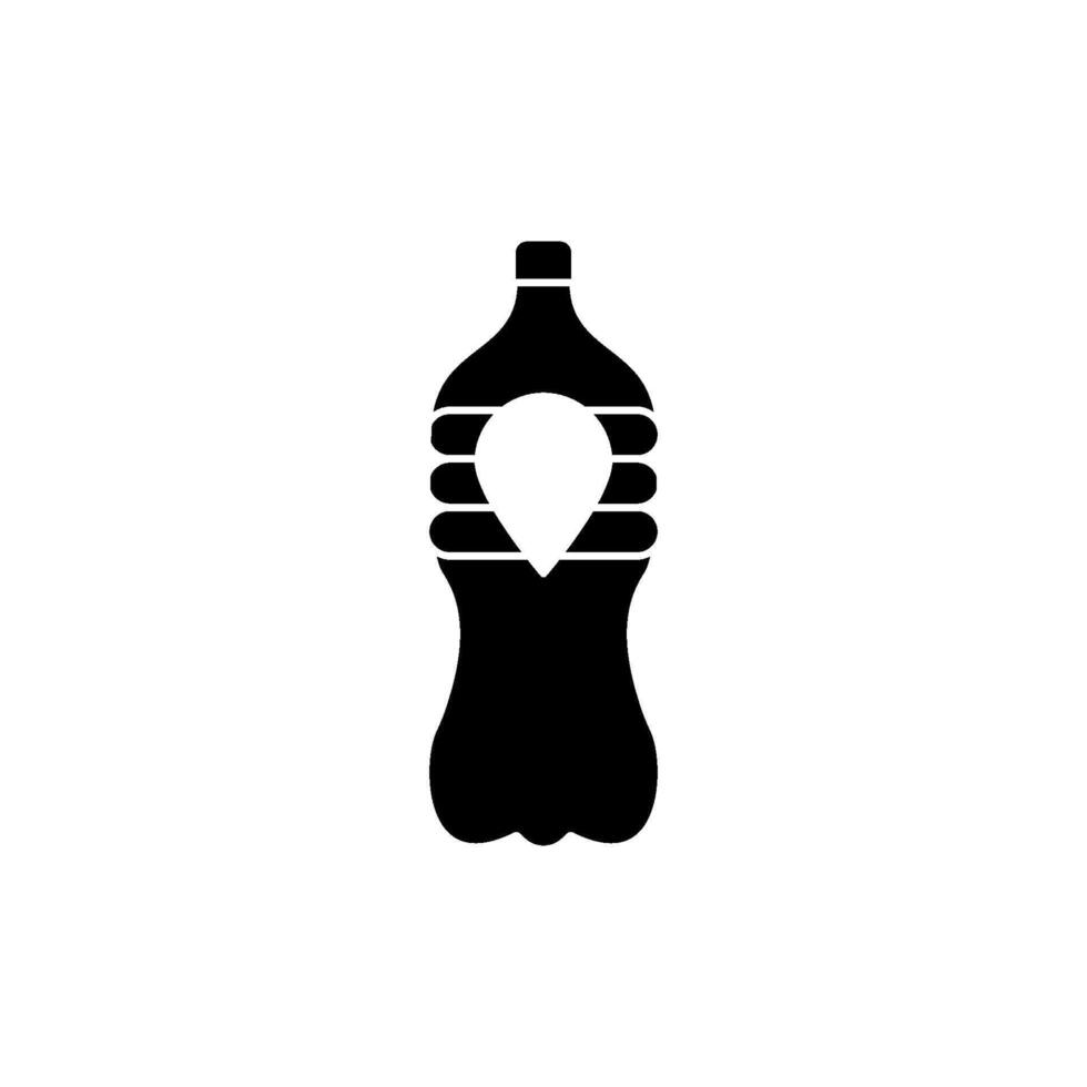 Plastique bouteille icône vecteur conception modèles