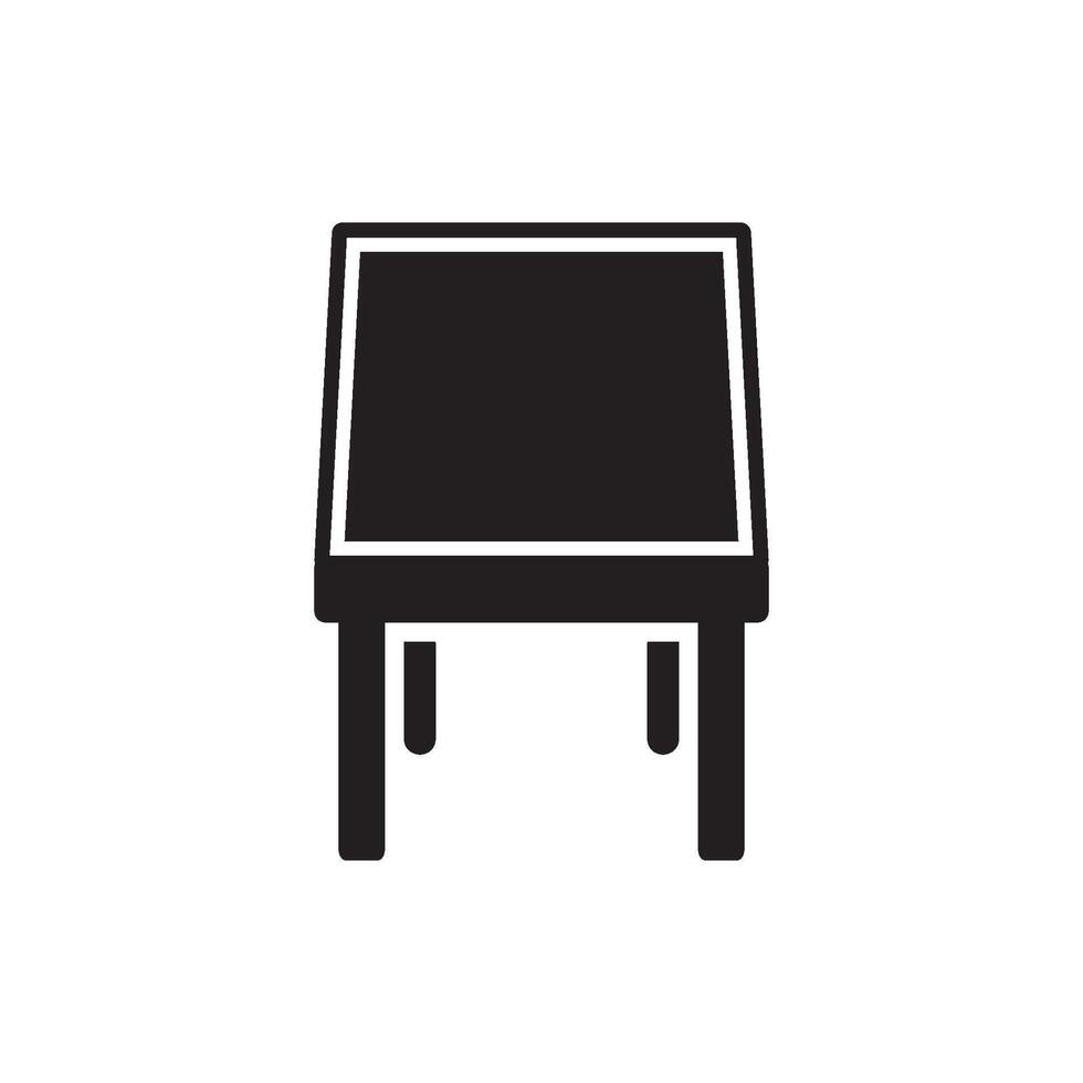 meubles table icône vecteur conception modèle