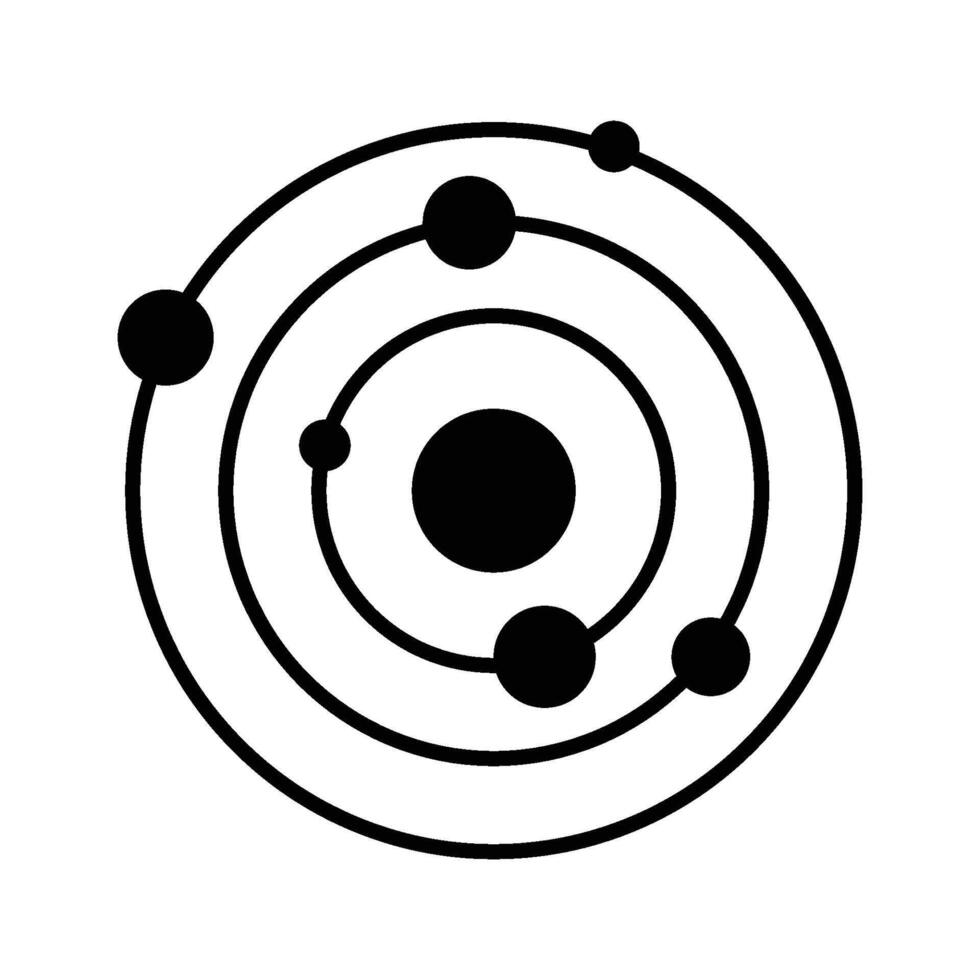 galaxie planète et Satellite icône vecteur conception modèle