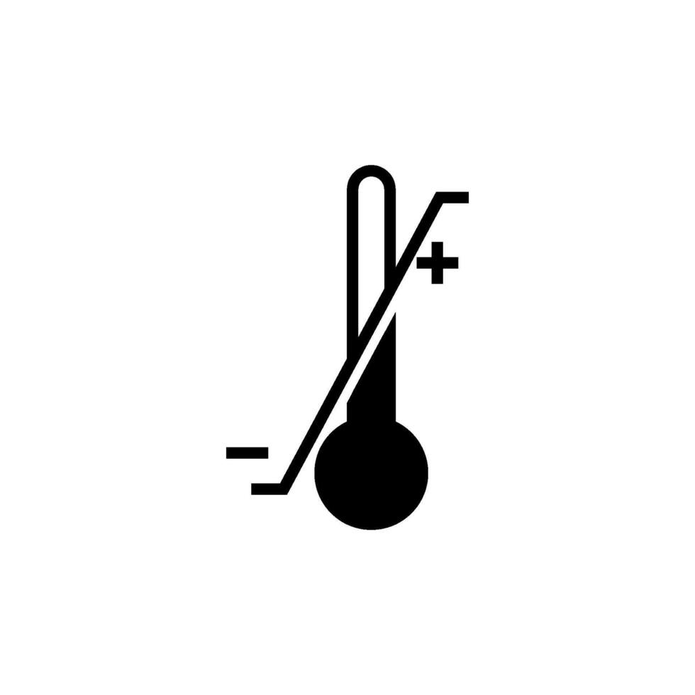 Température limitation emballage icône vecteur conception modèles