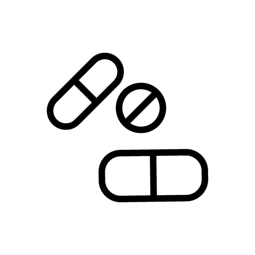 capsule et pil icône vecteur conception modèle