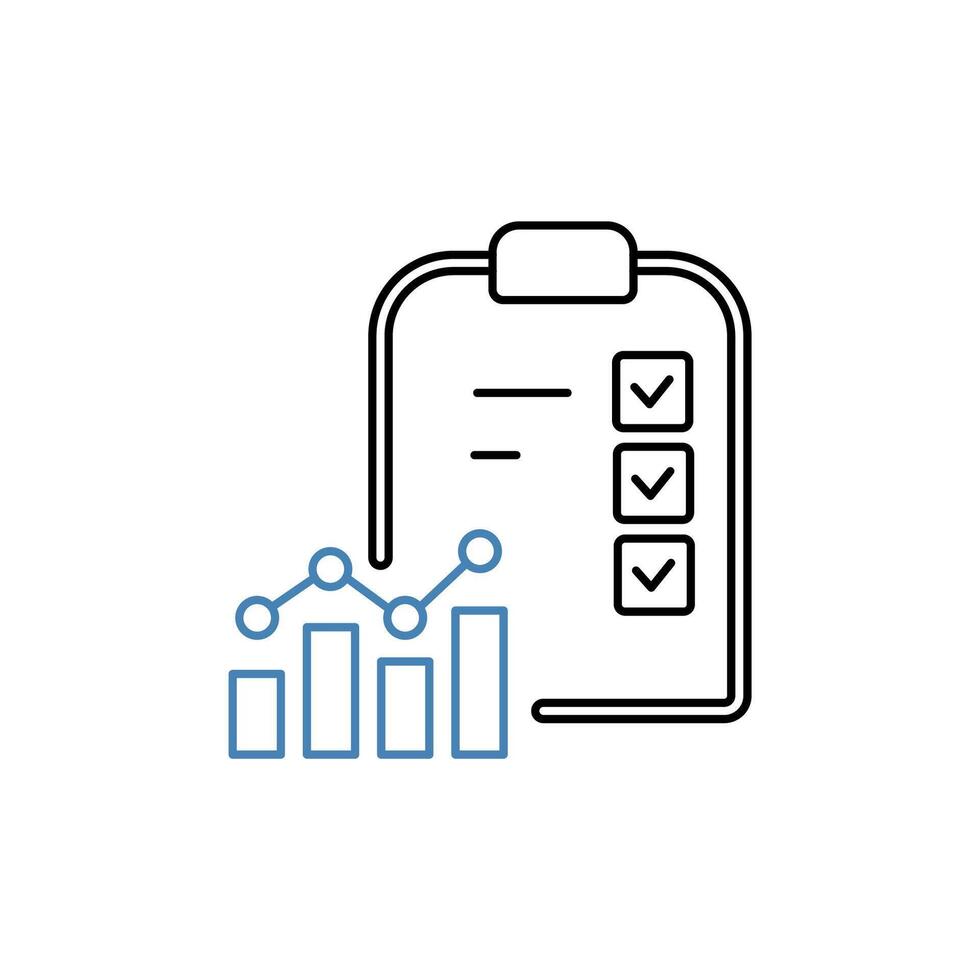 rapport concept ligne icône. Facile élément illustration. rapport concept contour symbole conception. vecteur